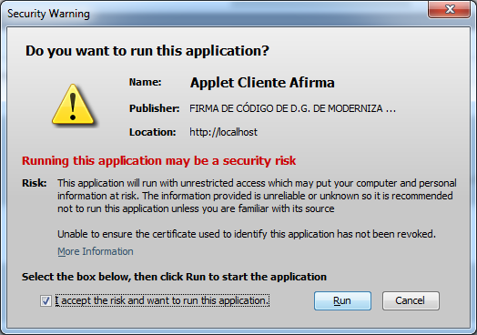 Running the client e-signature.